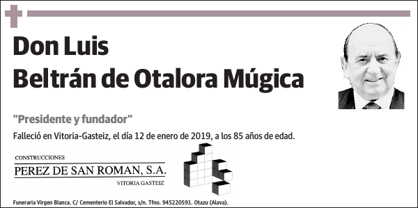 Luis Beltrán de Otalora Múgica