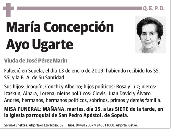 María Concepción Ayo Ugarte