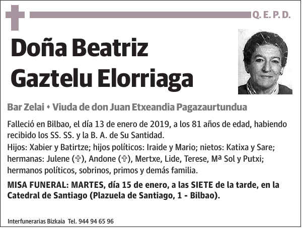 Beatriz Gaztelu Elorriaga