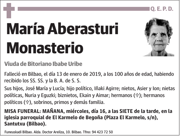 María Aberasturi Monasterio