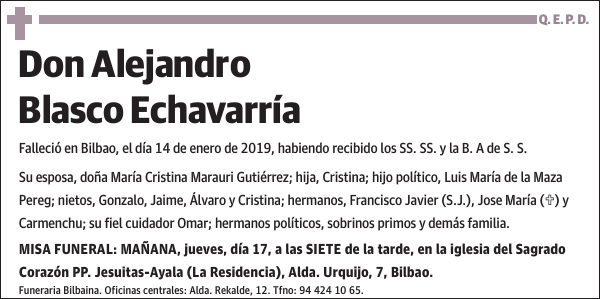 Alejandro Blasco Echavarría