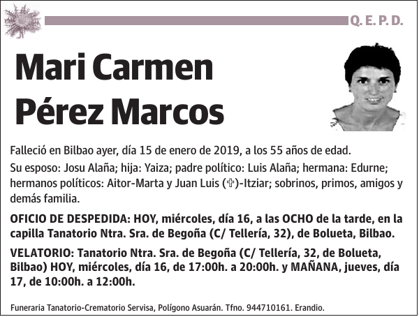 Mari Carmen Pérez Marcos