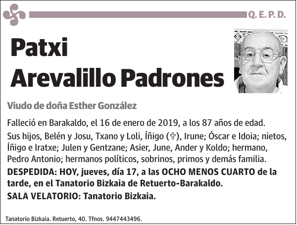 Patxi Arevalillo Padrones