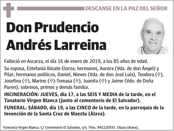 Prudencio Andrés Larreina