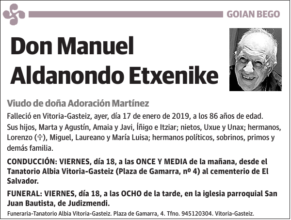 Manuel Aldanondo Etxenike