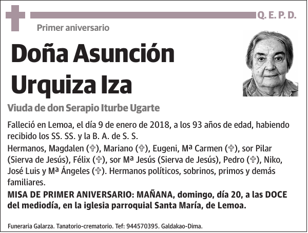 Asunción Urquiza Iza