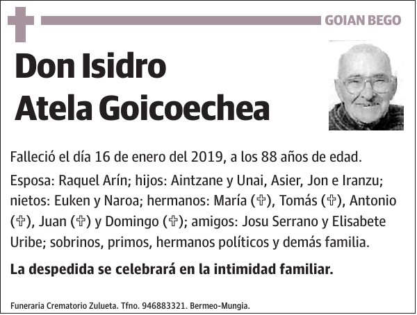 Isidro Atela Goicoechea