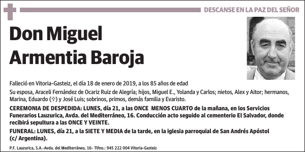 Miguel Armentia Baroja