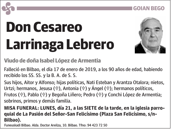 Cesareo Larrinaga Lebrero