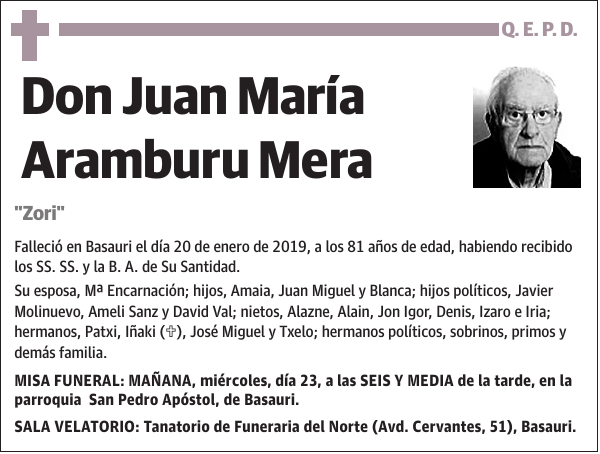 Juan María Aramburu Mera