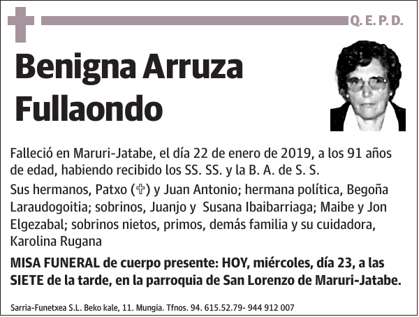 Benigna Arruza Fullaondo