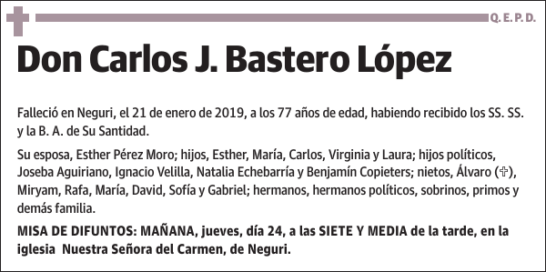 Carlos J. Bastero López