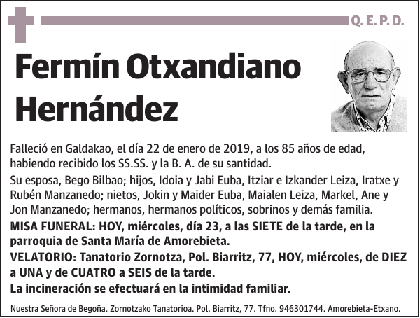 Fermín Otxandiano Hernández