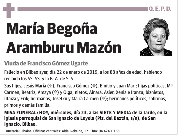 María Begoña Aramburu Mazón