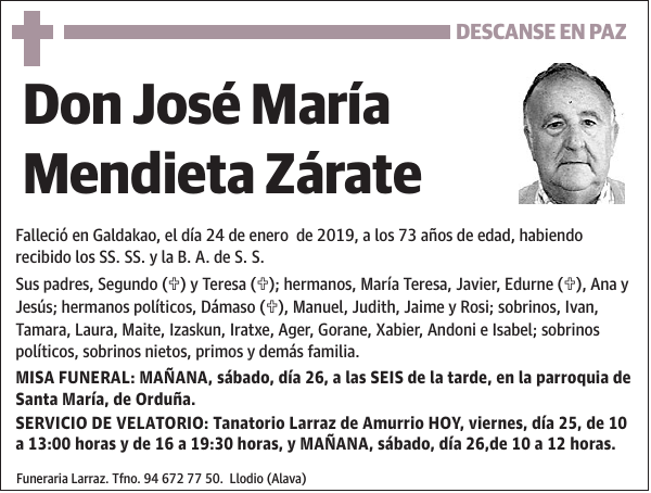 José María Mendieta Zárate