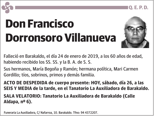 Francisco Dorronsoro Villanueva