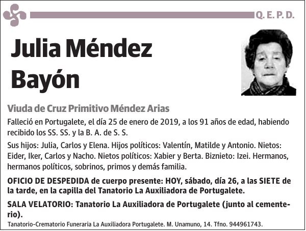 Julia Méndez Bayón