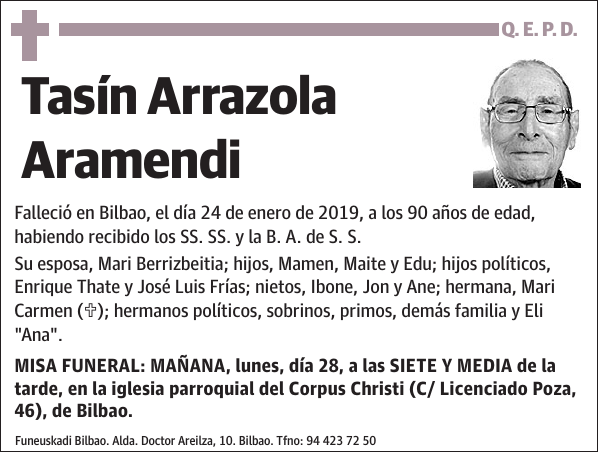 Tasín Arrazola Aramendi