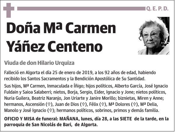 Mª Carmen Yáñez Centeno