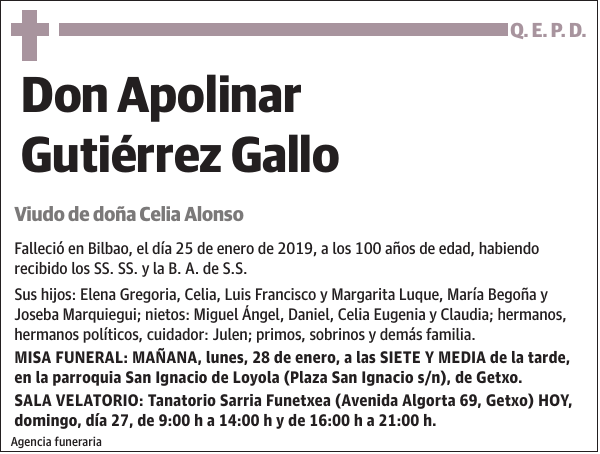 Apolinar Gutiérrez Gallo