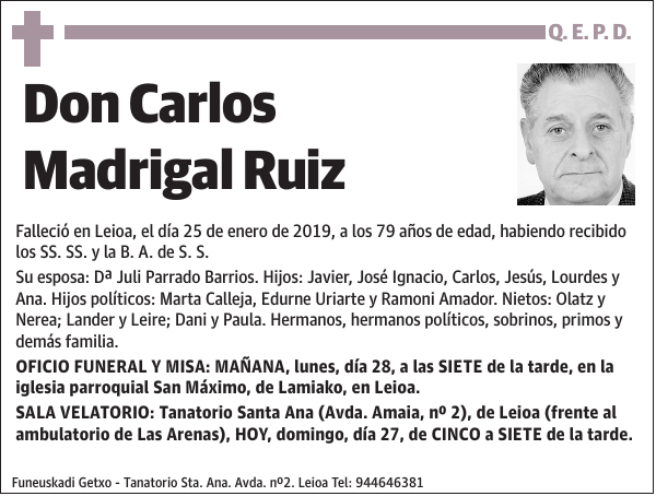 Carlos Madrigal Ruiz