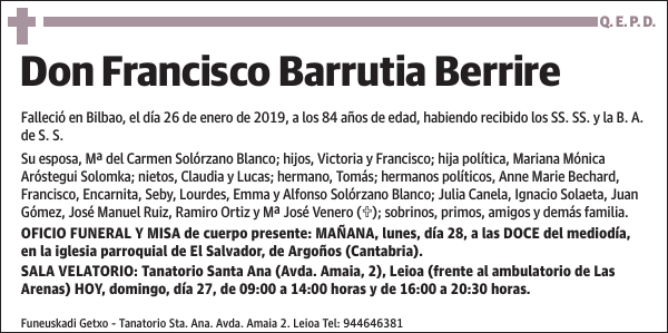 Francisco Barrutia Berrire