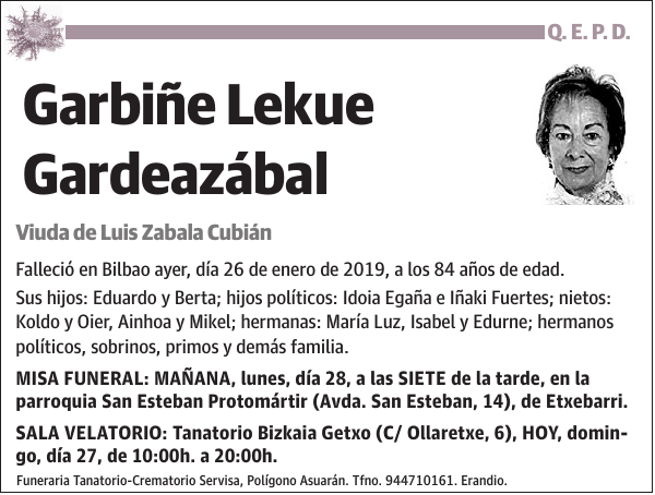 Garbiñe Lekue Gardeazábal