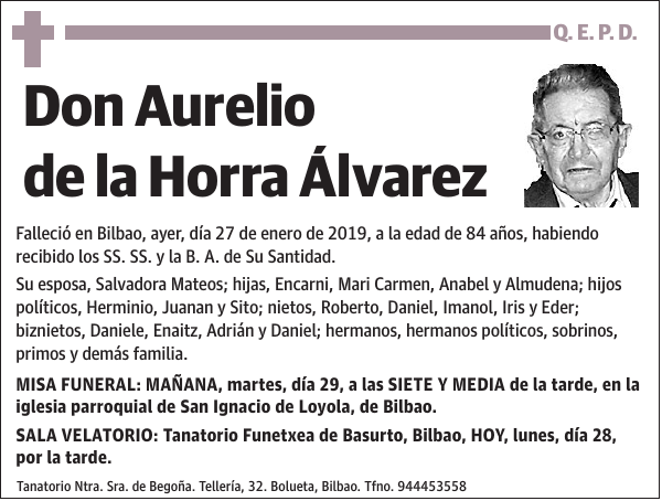 Aurelio de la Horra Álvarez