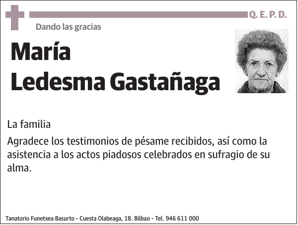 María Ledesma Gastañaga