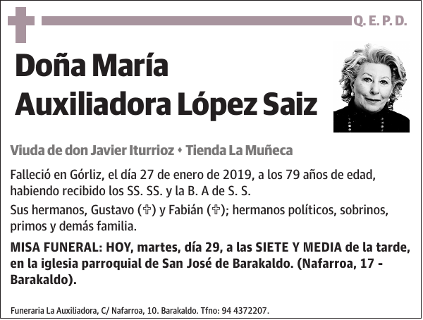 María Auxiliadora López Saiz