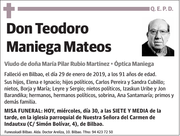 Teodoro Maniega Mateos