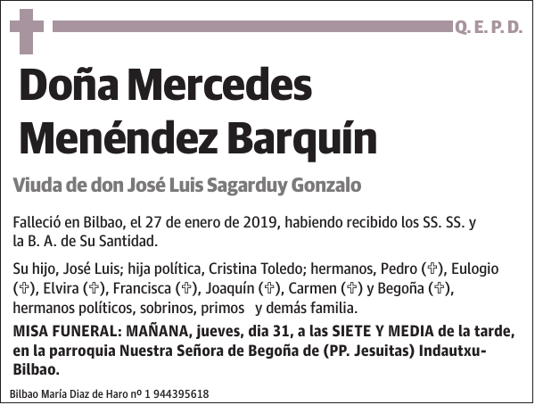 Mercedes Menéndez Barquín