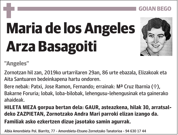 Maria de los Angeles Arza Basagoiti