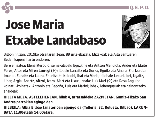 Jose Maria Etxabe Landabaso