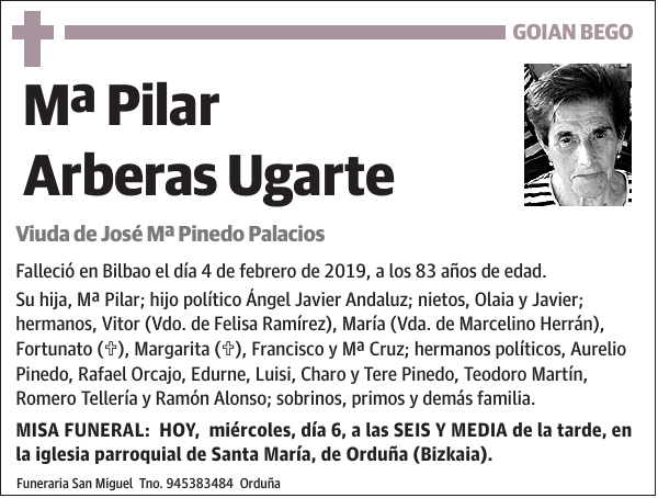 Mª Pilar Arberas Ugarte