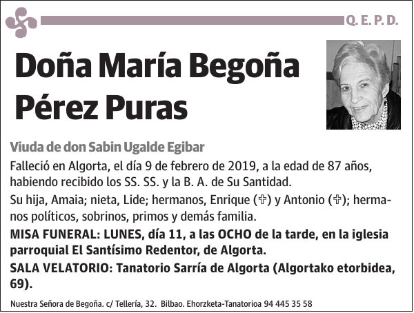 María Begoña Pérez Puras