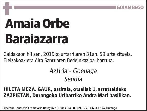 Amaia Orbe Baraiazarra