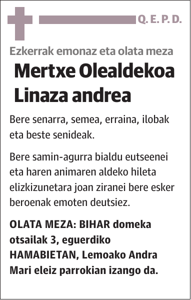 Mertxe Olealdekoa Linaza