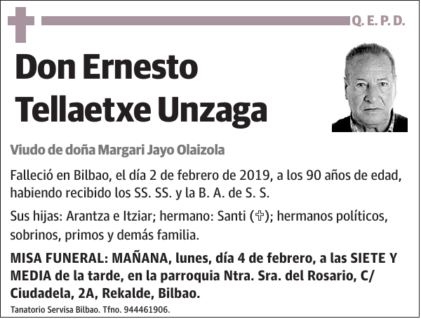 Ernesto Tellaetxe Unzaga