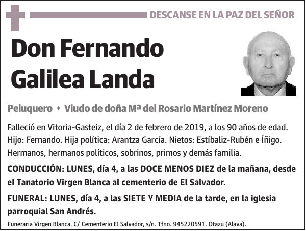 Fernando Galilea Landa Peluquero