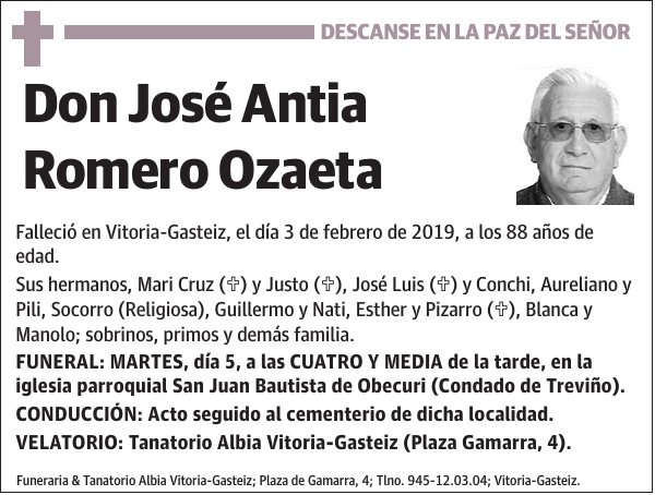 José Antia Romero Ozaeta