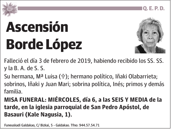 Ascensión Borde López