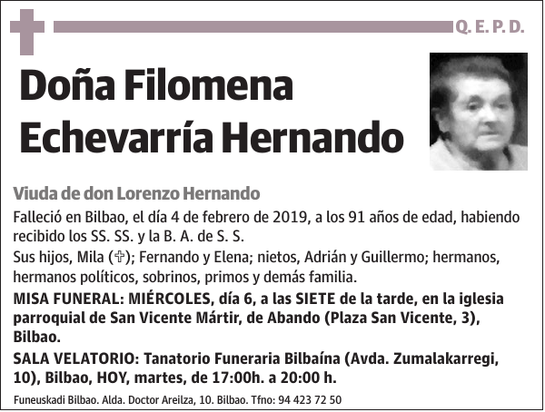 Filomena Echevarría Hernando