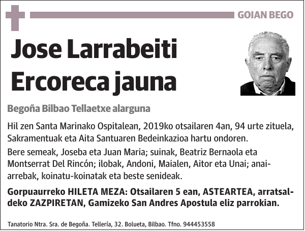 Jose Larrabeiti Ercoreca