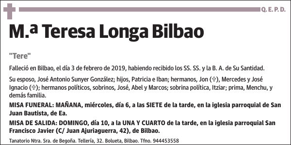 M.ª Teresa Longa Bilbao