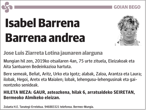 Isabel Barrena Barrena