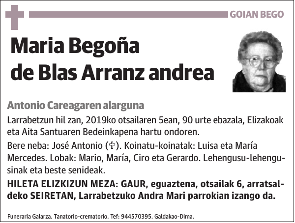 Maria Begoña de Blas Arranz