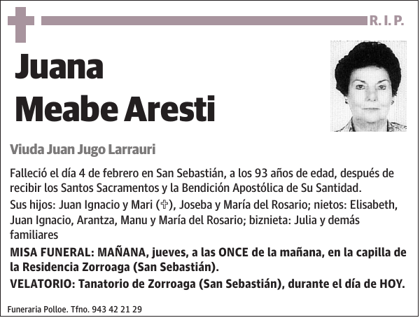 Juana Meabe Aresti