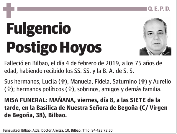 Fulgencio Postigo Hoyos