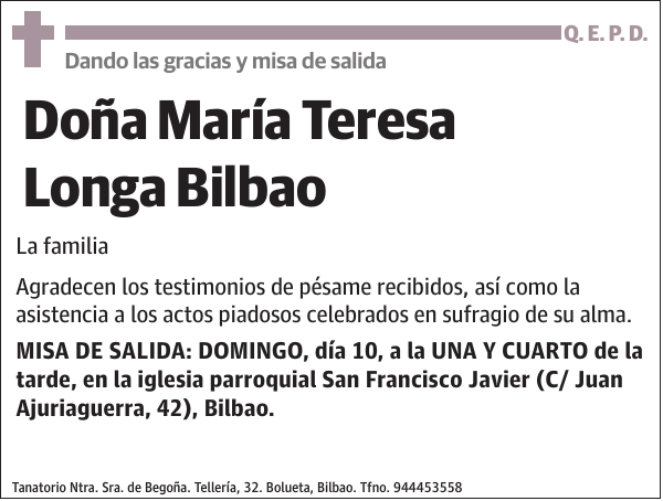 María Teresa Longa Bilbao